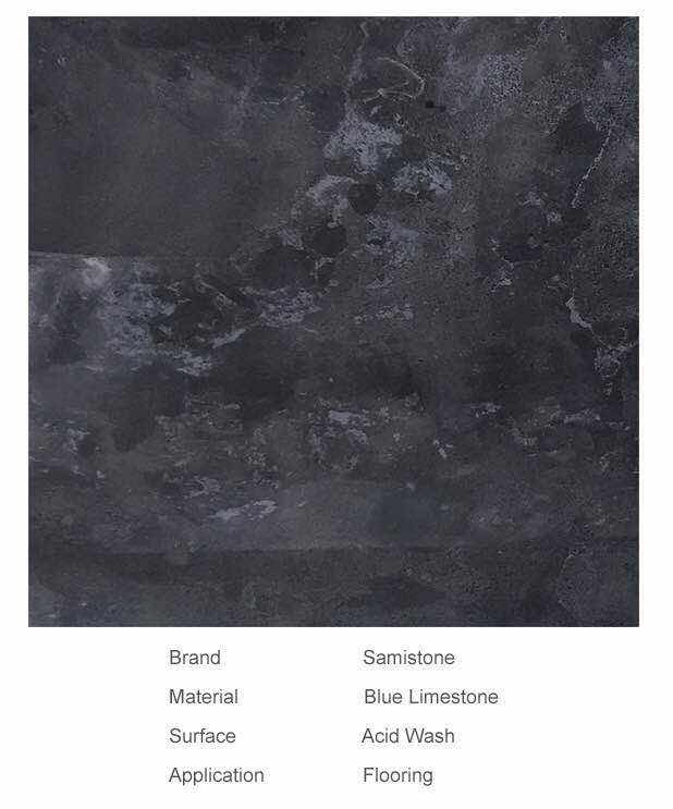 acid washed blue limestone tiles Samistone