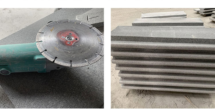 Samistone Dawn Black Granite New G684 Arc Steps China Factory
