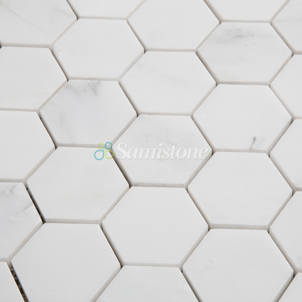 samistone-stataury-white-marble-2-inch-hexagon-mosaic-tile