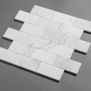 Samistone-Statuary-White-Marble-2x4-Brick-Mosaic